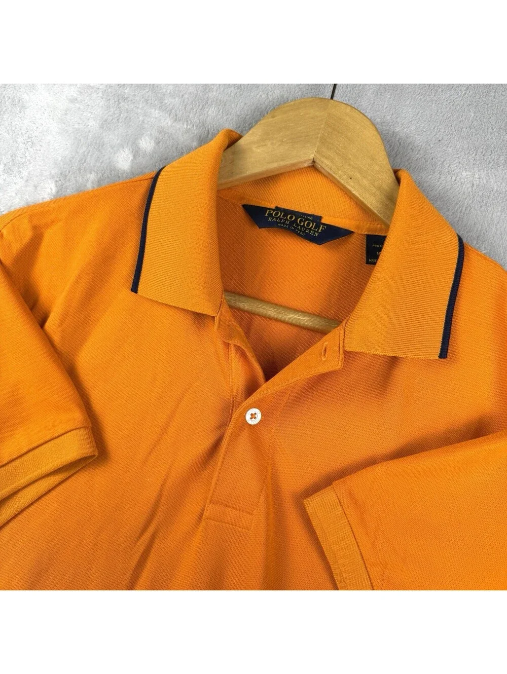 Polo Golf Ralph Lauren Men’s Orange Performance Polo Shirt Size M Pima Cotton